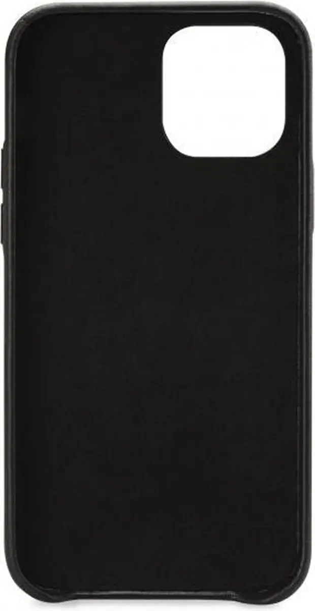 Senza Pure Cardslot Apple iPhone 12 Pro Hoesje - Echt Leer - Deep Black - LEACVR1083