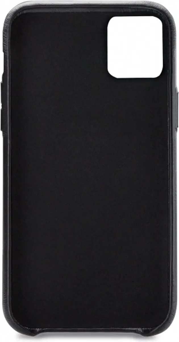 Senza Pure Cardslot Apple iPhone 12 Pro Hoesje - Echt Leer - Deep Black - LEACVR1083