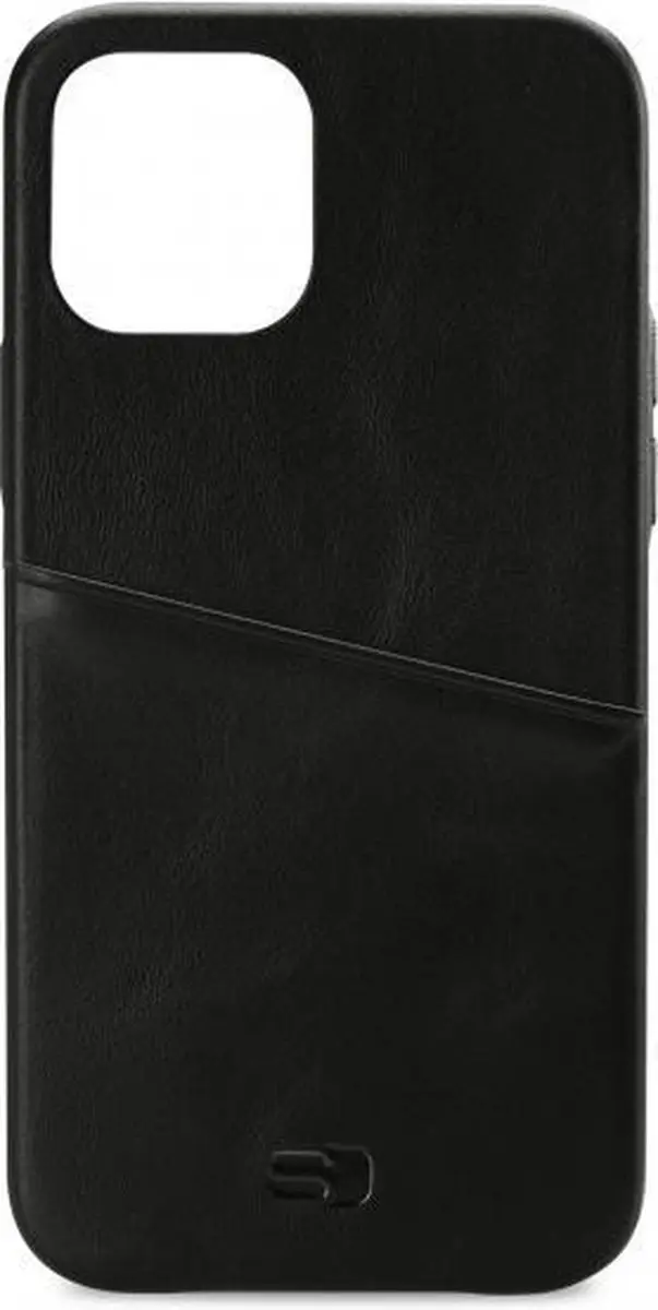 Senza Pure Cardslot Apple iPhone 12 Pro Hoesje - Echt Leer - Deep Black - LEACVR1083