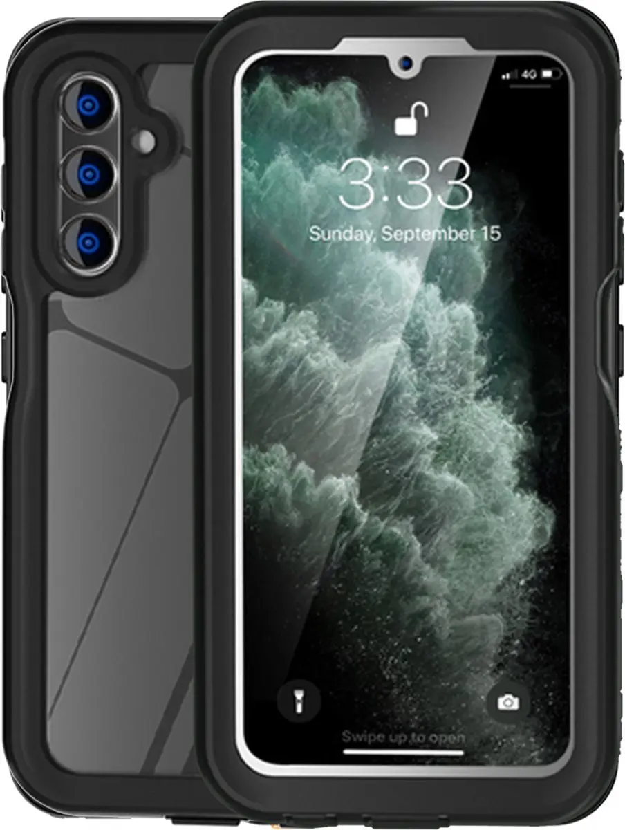 Redpepper Dot Plus Hoesje - Samsung Galaxy A15 - Waterdicht - Zwart SH00072744