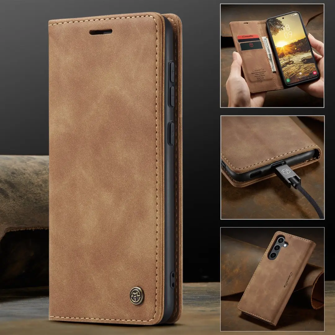 Caseme 013 Book Case Samsung Galaxy S24 FE - Bruin
