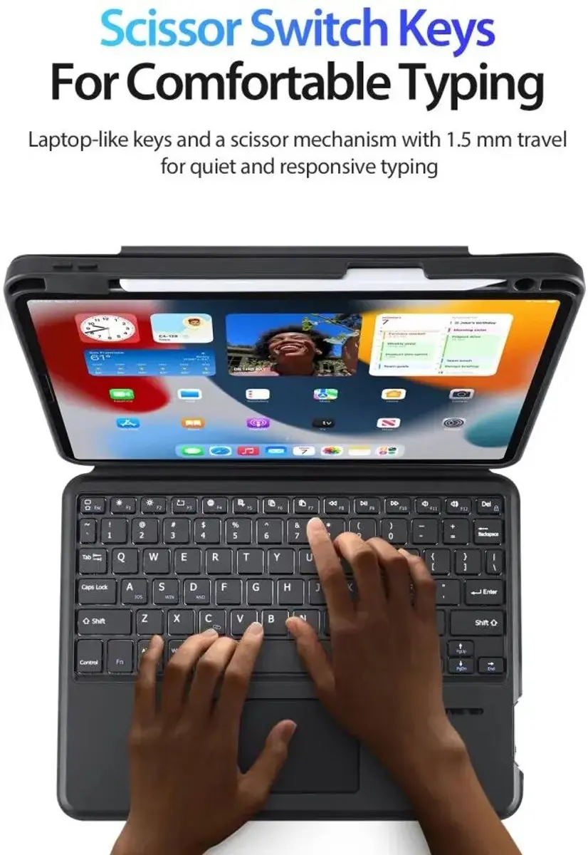 Dux Ducis Toetsenbordhoes Apple iPad Air/Pro 11 - Zwart