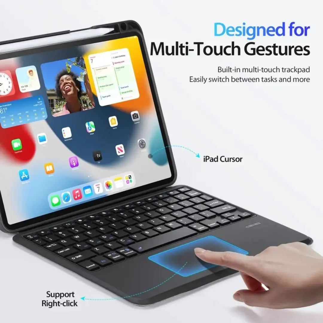 Dux Ducis Toetsenbordhoes Apple iPad Air/Pro 11 - Zwart