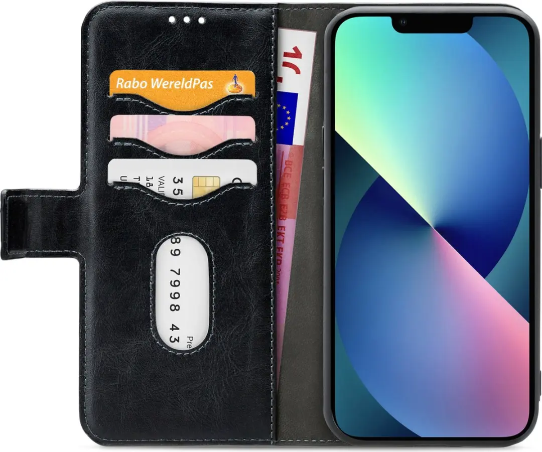 Mobilize Gelly Wallet iPhone 13 Mini - 4 Pasjes - Zwart