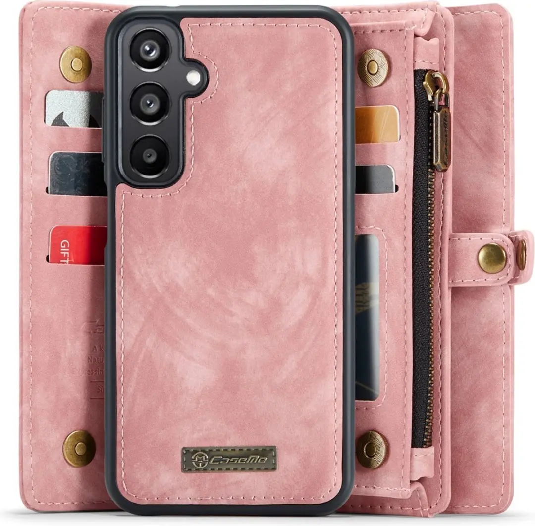 Caseme 008 Hoesje Samsung Galaxy A15 - Roze - 8 Pasjes