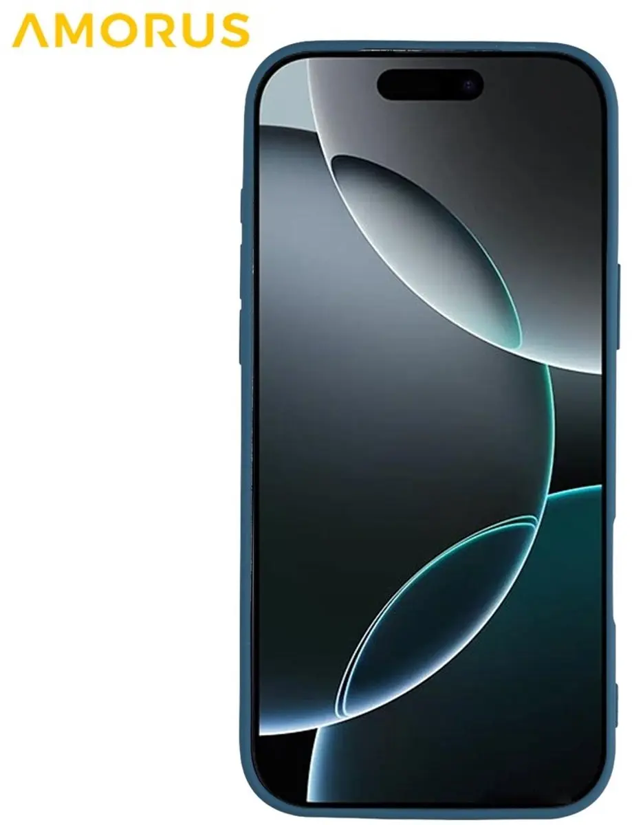 Amorus iPhone 17 Pro Max Hoesje Metallic Blue