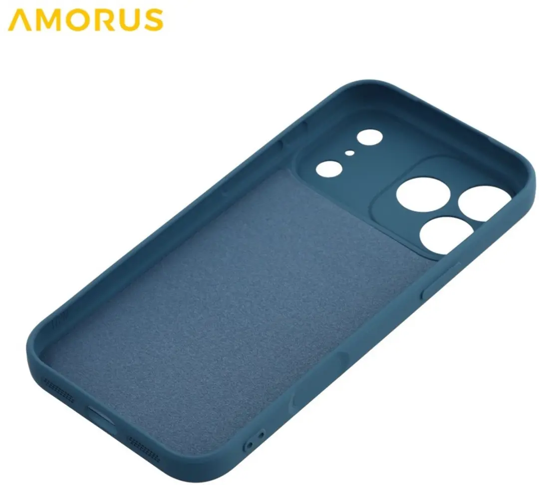 Amorus iPhone 17 Pro Max Hoesje Metallic Blue