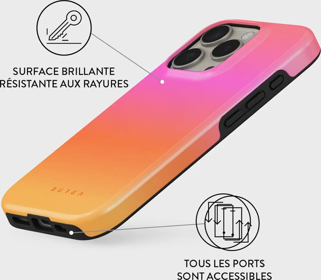 Burga Hoesje iPhone 16 Pro Max MagSafe Sunset Club