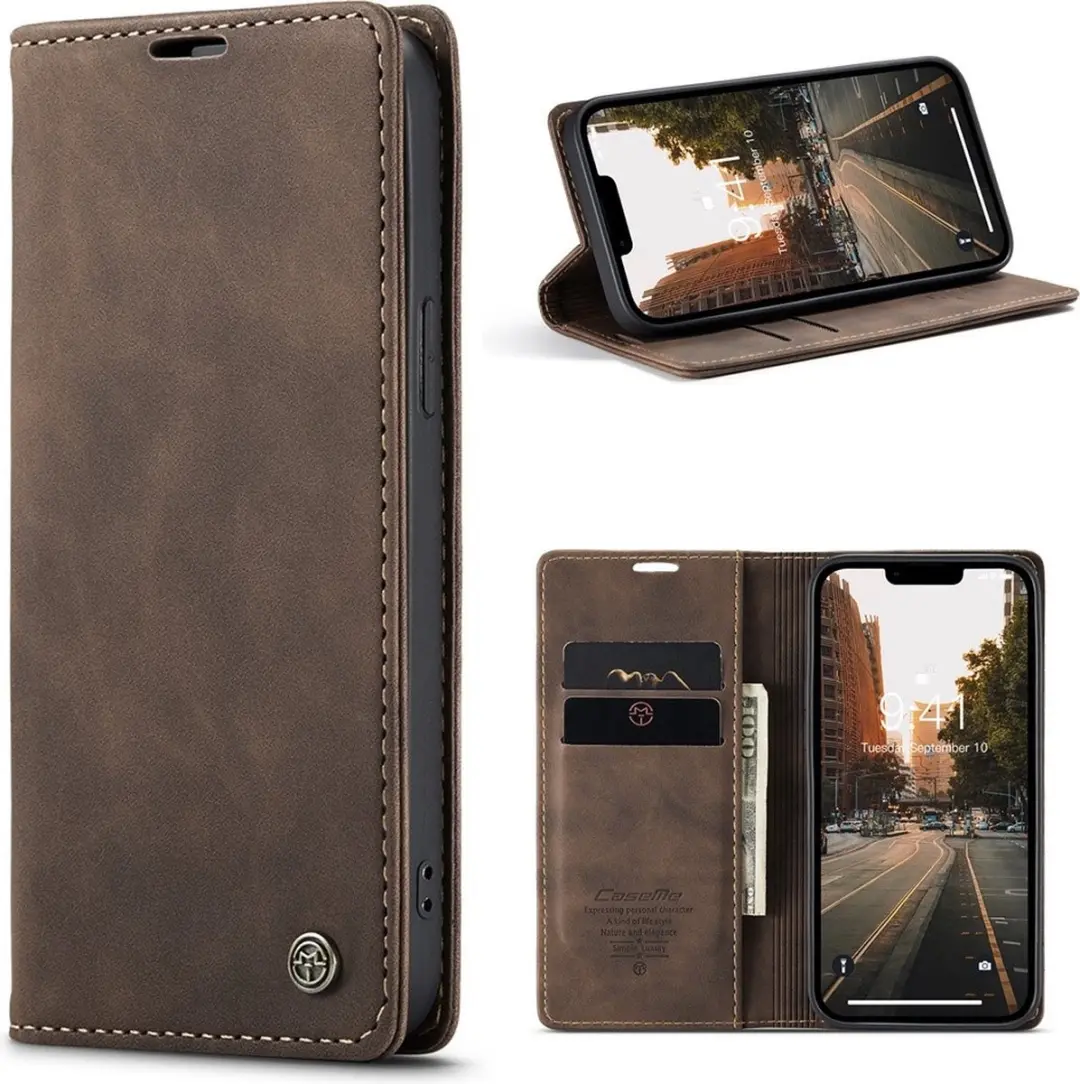 Caseme 013 Book Case iPhone 15 Hoesje