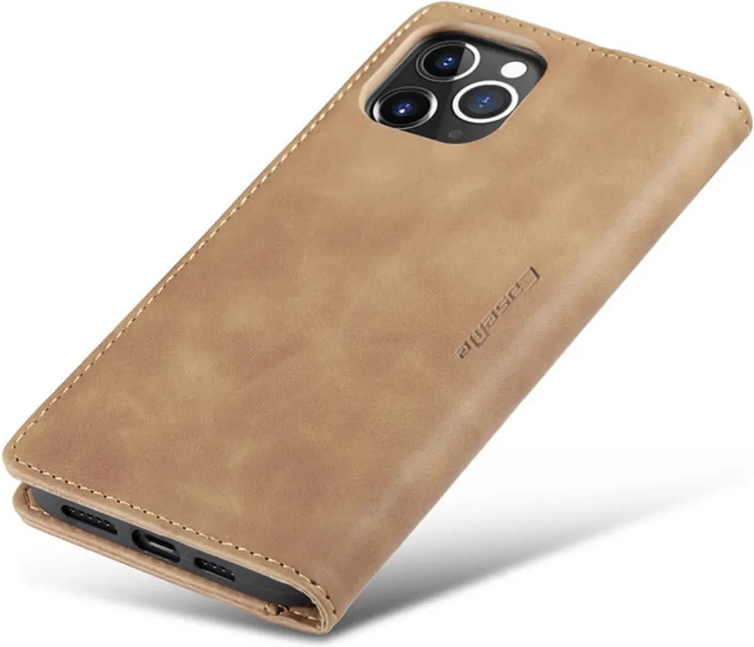 CaseMe iPhone 12 Pro Max Wallet Book Hoesje - Bruin - IP12PM-02