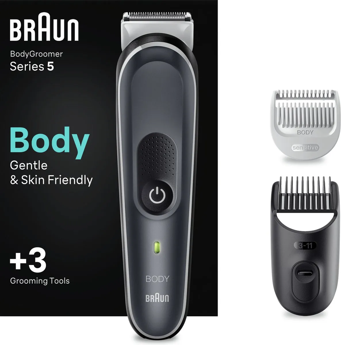 Braun Bodygroomer 5 BG5350 - Grijs/Wit