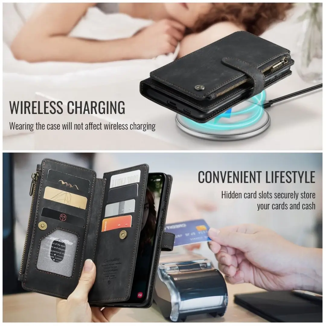 Caseme C30 Hoesje Samsung Galaxy S25 FE - Zwart - afbeelding 6 van 6