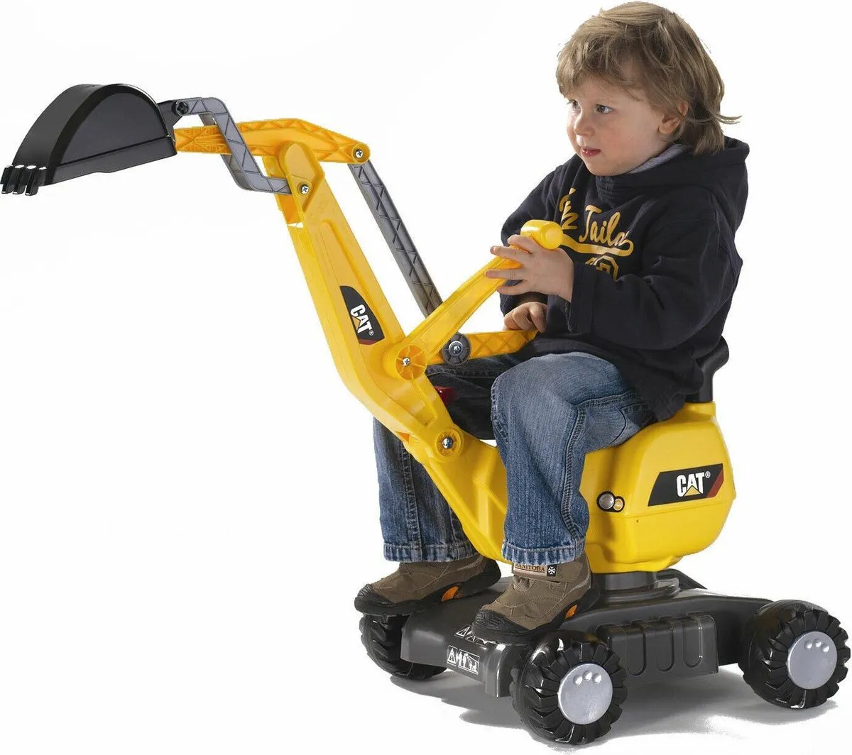 Rolly Toys Digger CAT 42 101 5 - Geel/Zwart