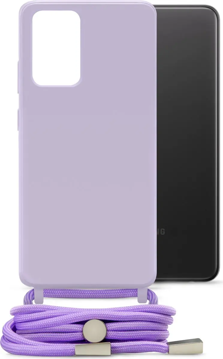 Mobilize Lanyard Gelly TPU Hoesje Samsung Galaxy A32 4G - Paars