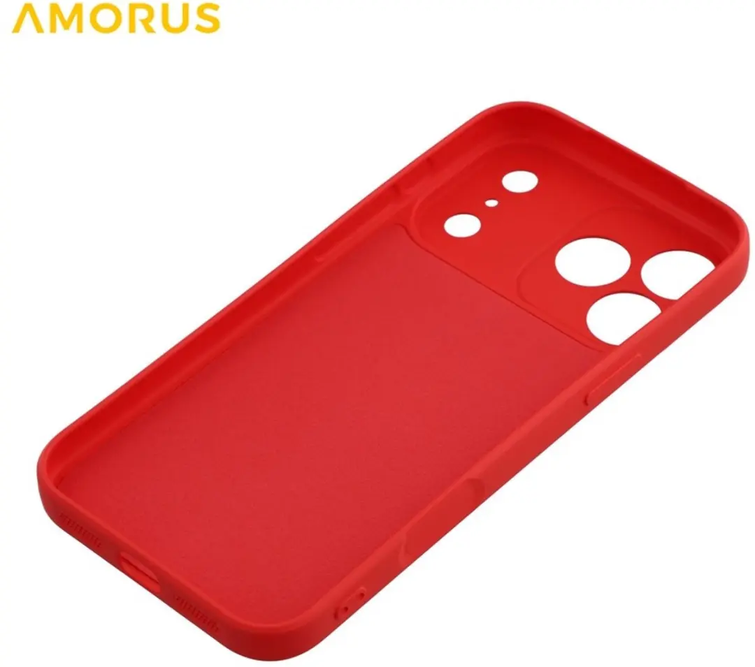 Amorus iPhone 17 Pro Hoesje - Cadmium Red - afbeelding 6 van 6