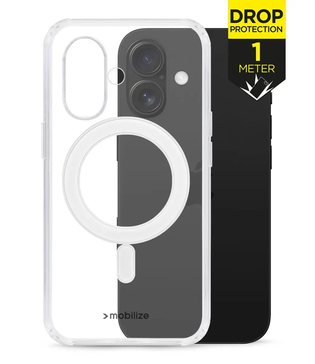 Mobilize Naked Protection MOB-NPCMSC-IPH16 iPhone 16 Hoesje - Transparant