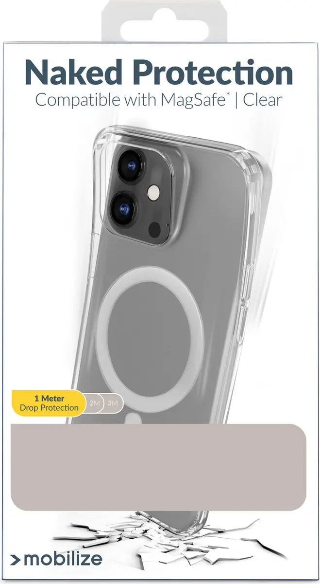 Mobilize Naked Protection MOB-NPCMSC-IPH16 iPhone 16 Hoesje - Transparant