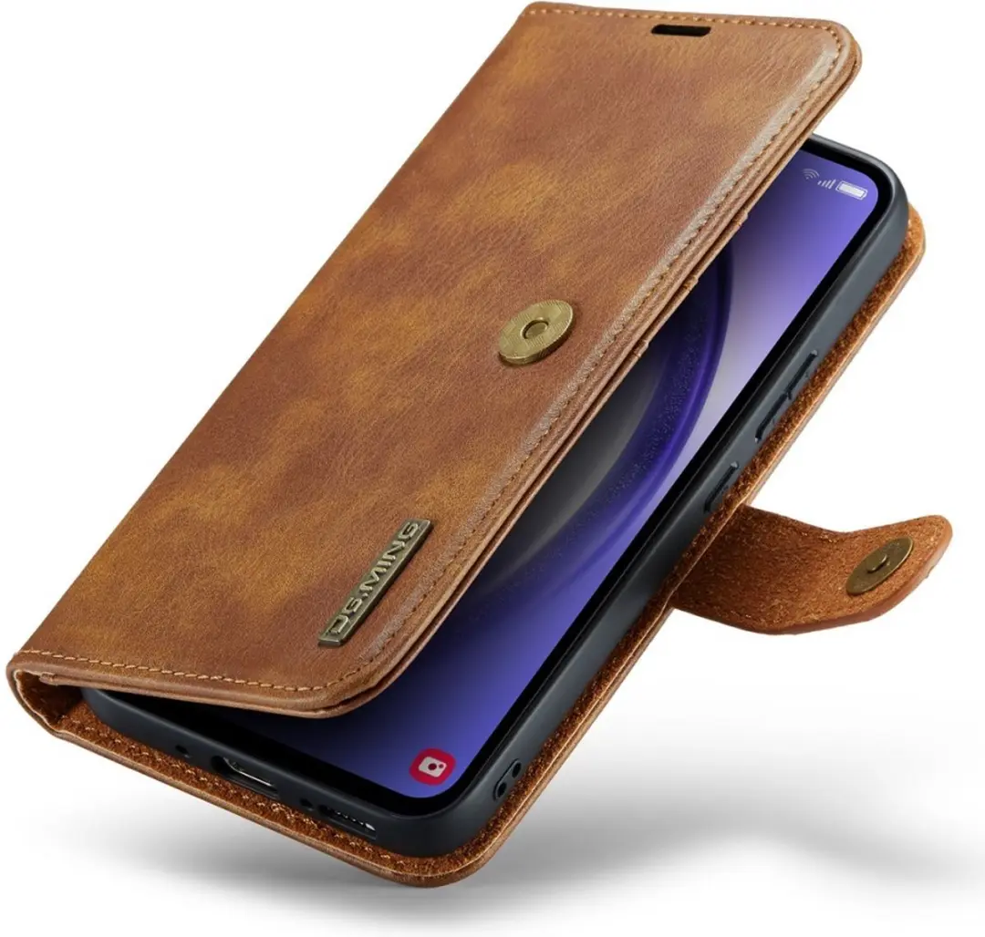 DG.MING Hoesje Samsung Galaxy A54 2-in-1 Book Case - Bruin