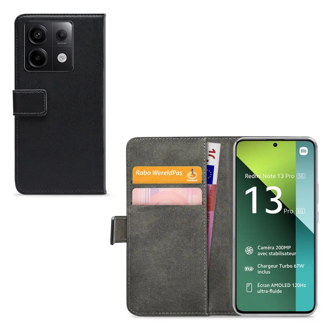 Mobilize Classic Gelly Wallet Bookcase POCO X6 - Pasjeshouder - Zwart