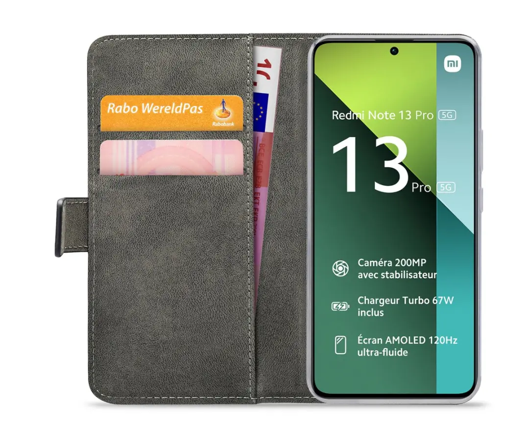 Mobilize Classic Gelly Wallet Bookcase POCO X6 - Pasjeshouder - Zwart