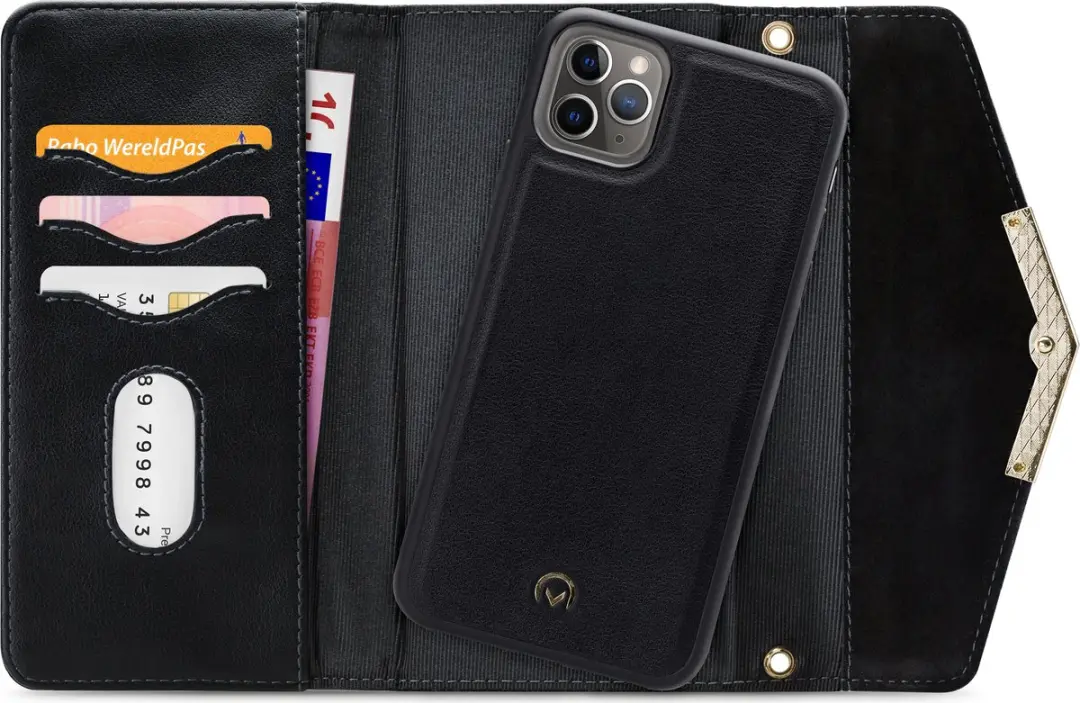 Mobilize Velvet Clutch iPhone 11 Pro - 4 Pasjes - Zwart