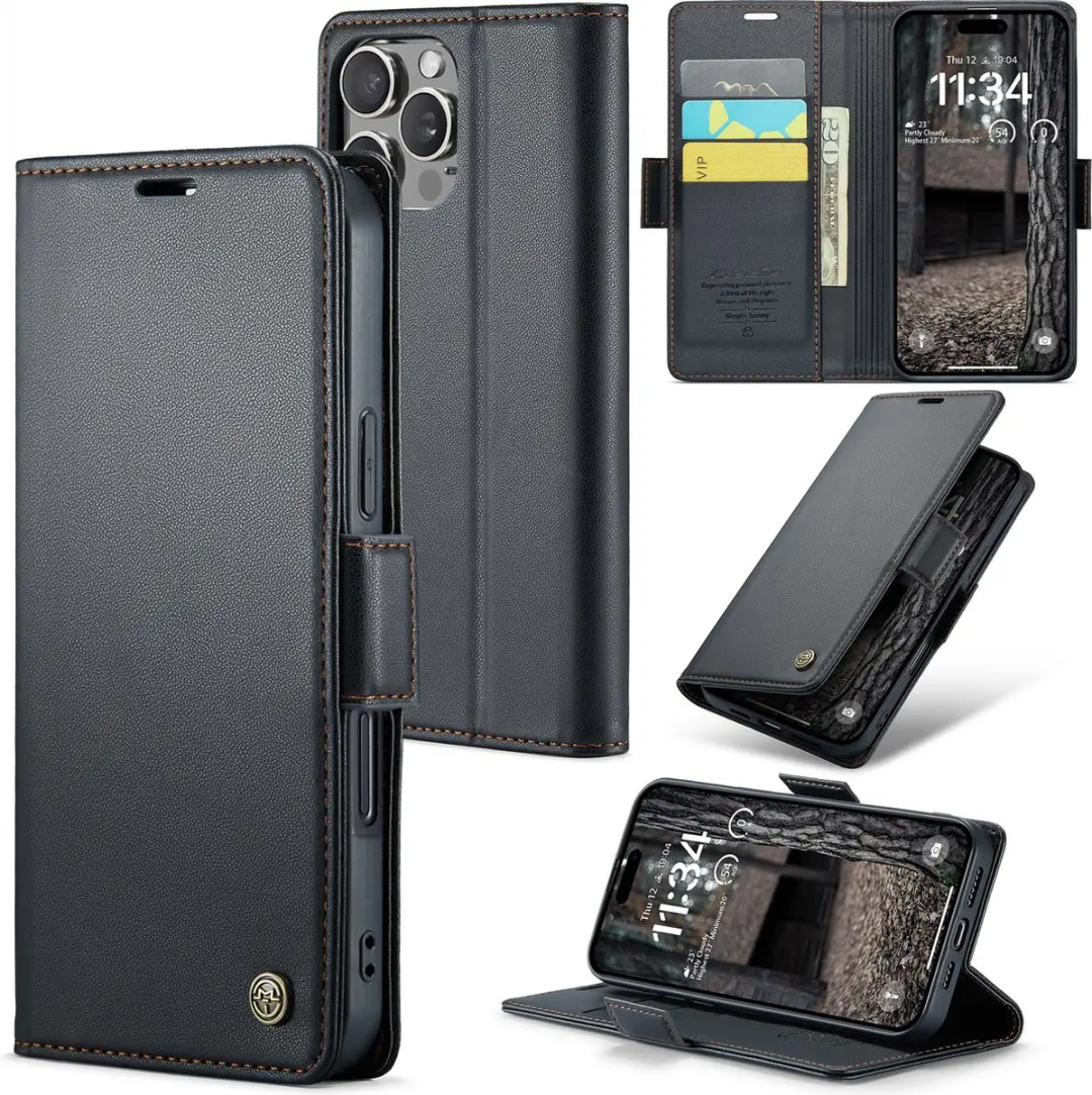 CaseMe Wallet Case iPhone 16 Pro Max RFID