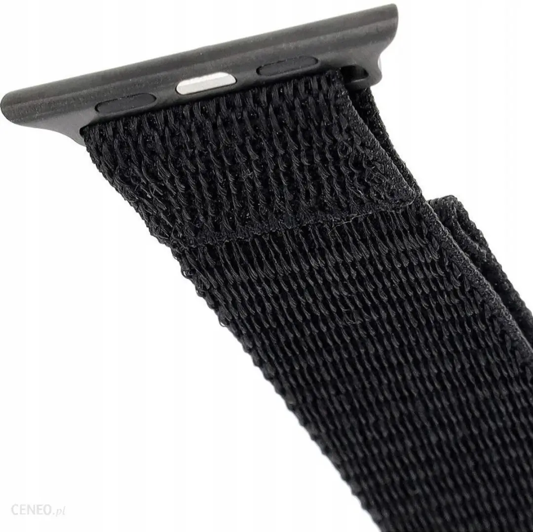 Fixed Nylon Sport Band Apple Watch 42/44/45mm - Zwart