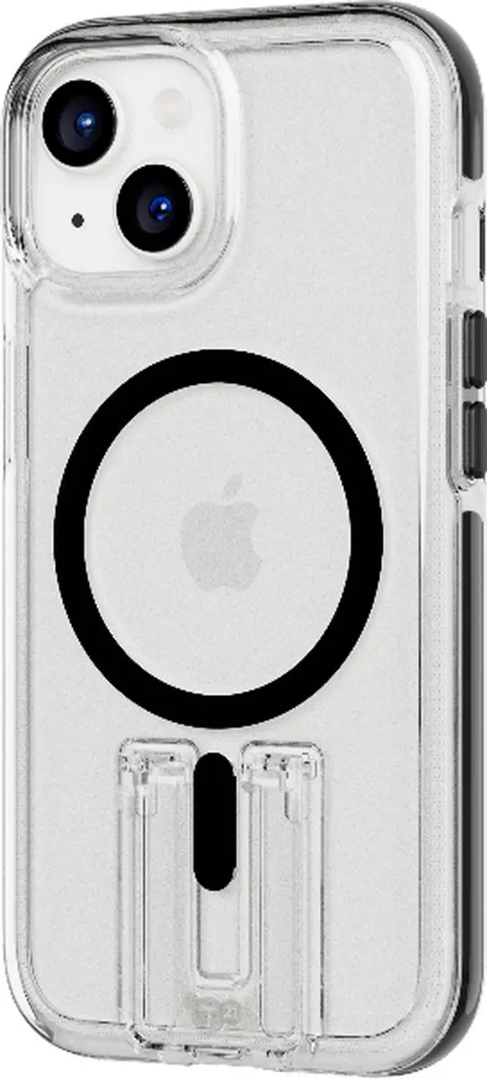Tech21 Evo Crystal Kick iPhone 15 Hoesje - T21-10445 - Transparant/Zwart