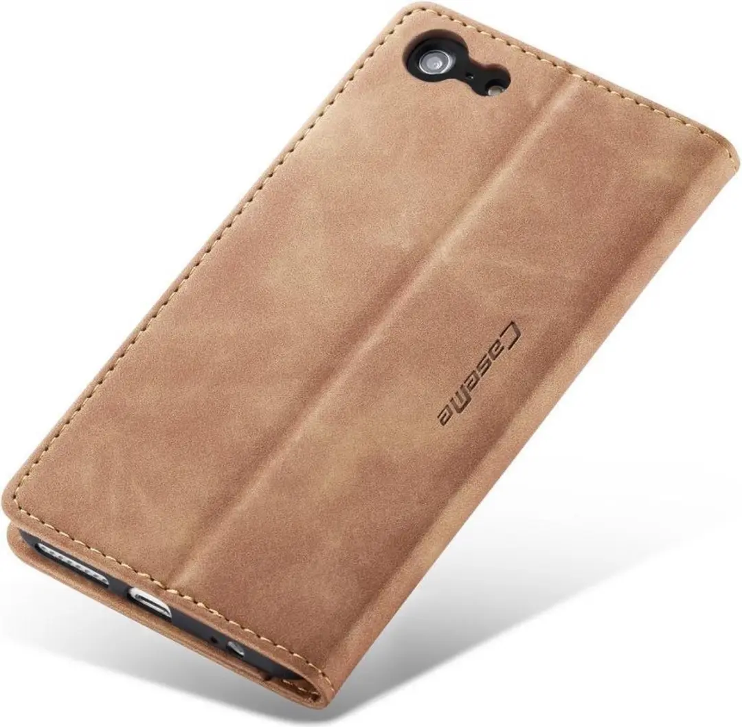 Caseme Book Case iPhone 6/6s - 2 Pasjes - Bruin