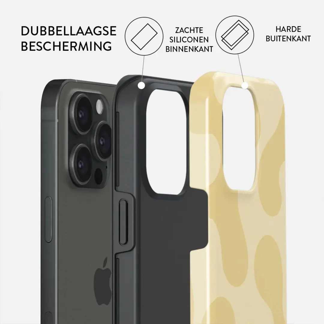 Burga Tough Backcover Glow - iPhone 15 Pro - MagSafe - Geel