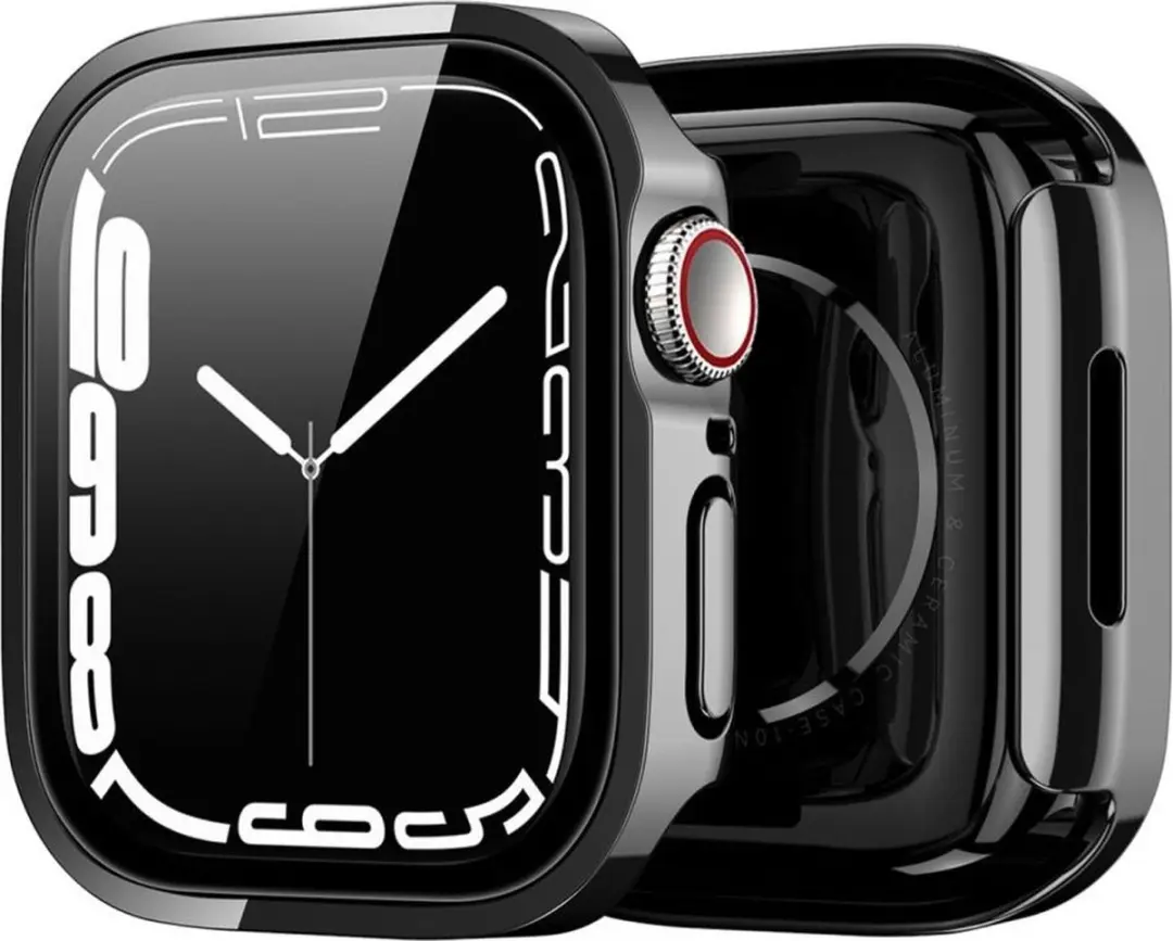 Dux Ducis Hamo Hoesje Apple Watch 7/8/9 41mm - Zwart