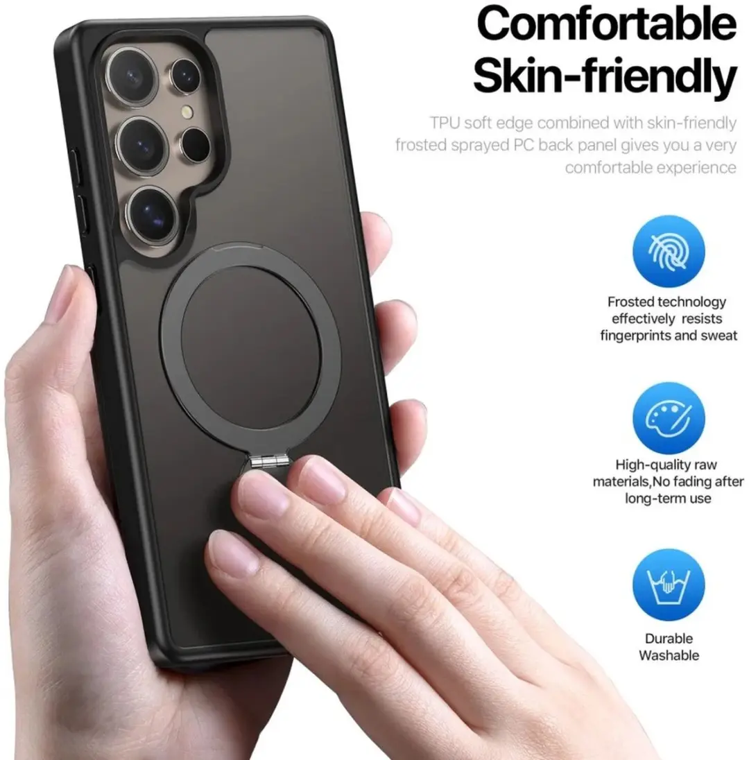 Dux Ducis Yind Magnetic Hoesje Samsung Galaxy S25 Ultra - Zwart