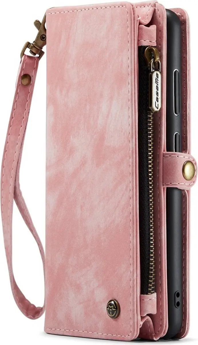 Caseme 008 Hoesje Samsung Galaxy S23 - Roze - 8 Pasjes