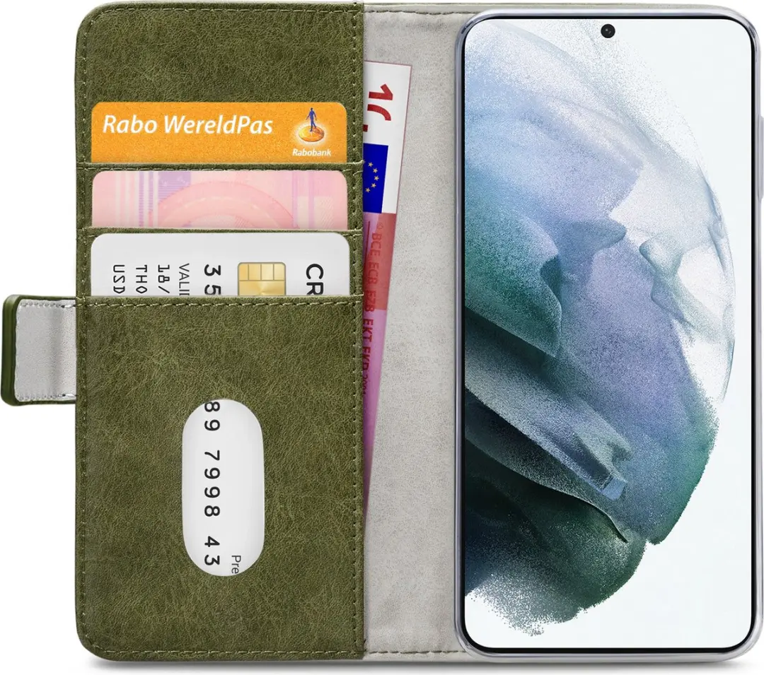 Mobilize Elite Gelly Bookcase Portemonnee Galaxy S21 Plus - Groen