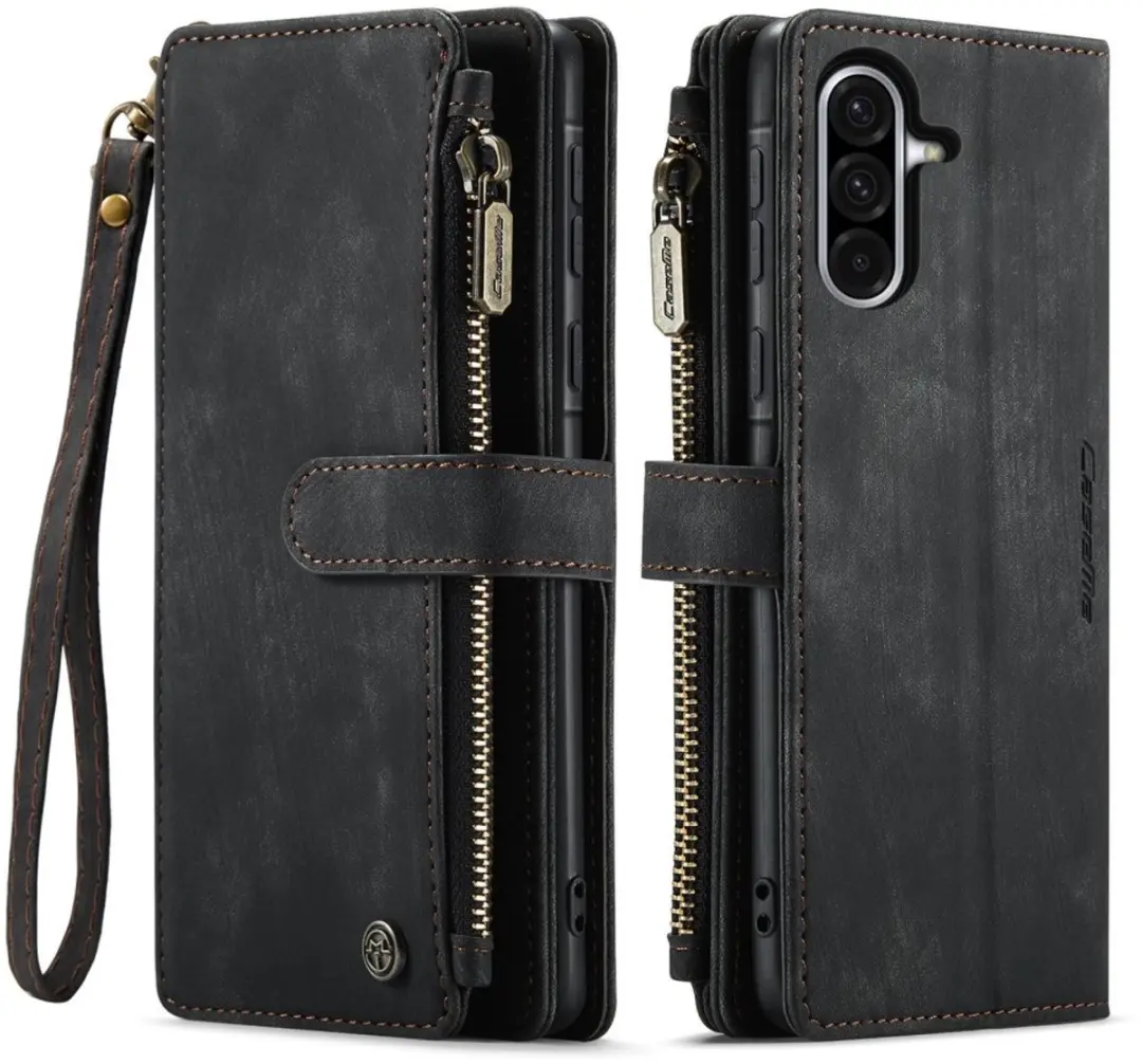 CaseMe C30 Book Case Hoesje Samsung Galaxy A56 - Zwart