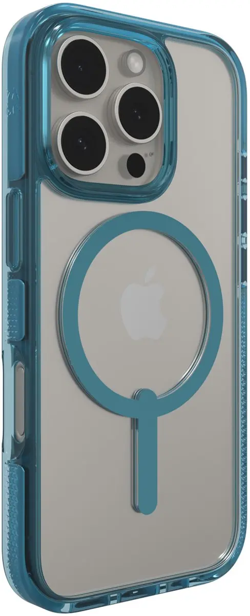 ZAGG Santa Cruz Snap Mag iPhone 16 Pro Hoesje - retro blue - 702315060
