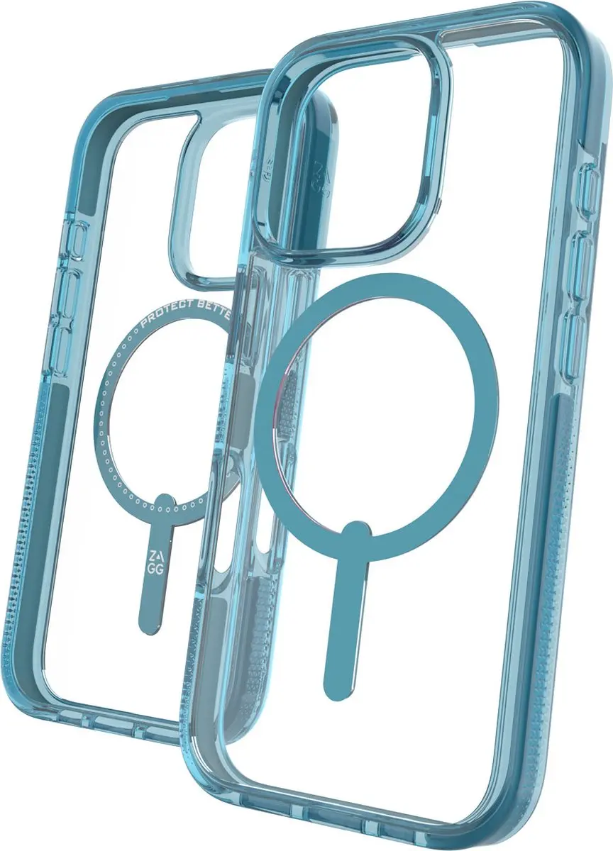 ZAGG Santa Cruz Snap Mag iPhone 16 Pro Hoesje - retro blue - 702315060