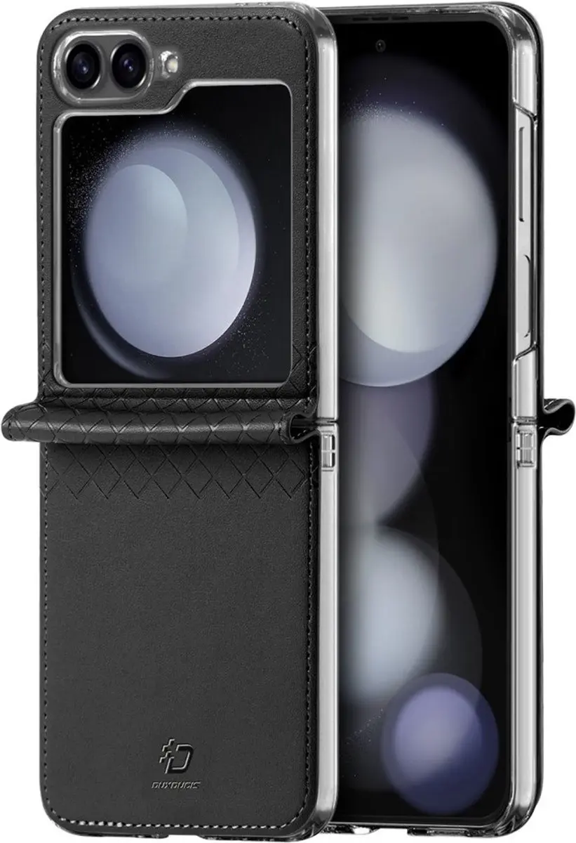 Dux Ducis Galaxy Z Flip 7 FE/Z Flip6 Leren Hoes - Zwart - afbeelding 6 van 6