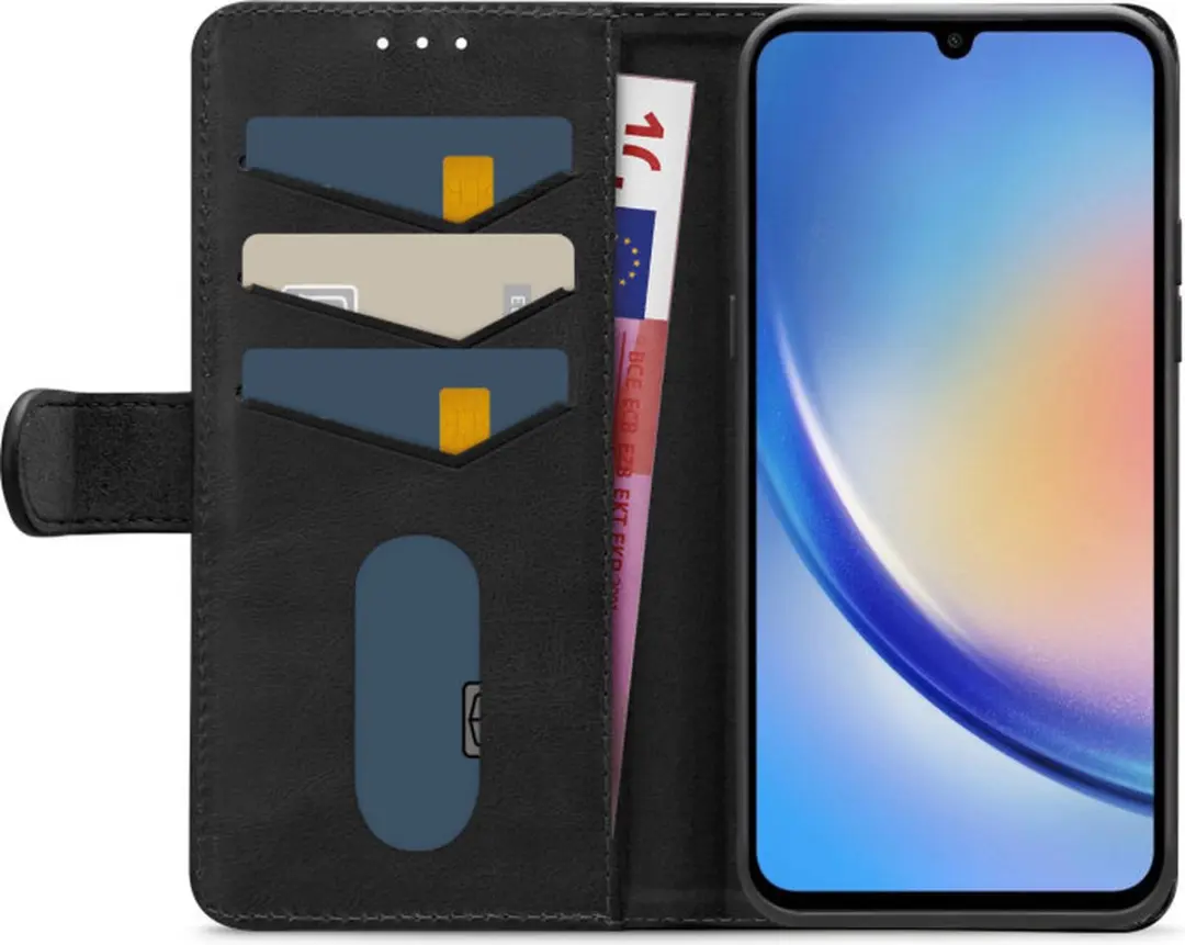 Mobilize Bookcase Hoesje Samsung Galaxy A34 - 4 Pasjes - Zwart