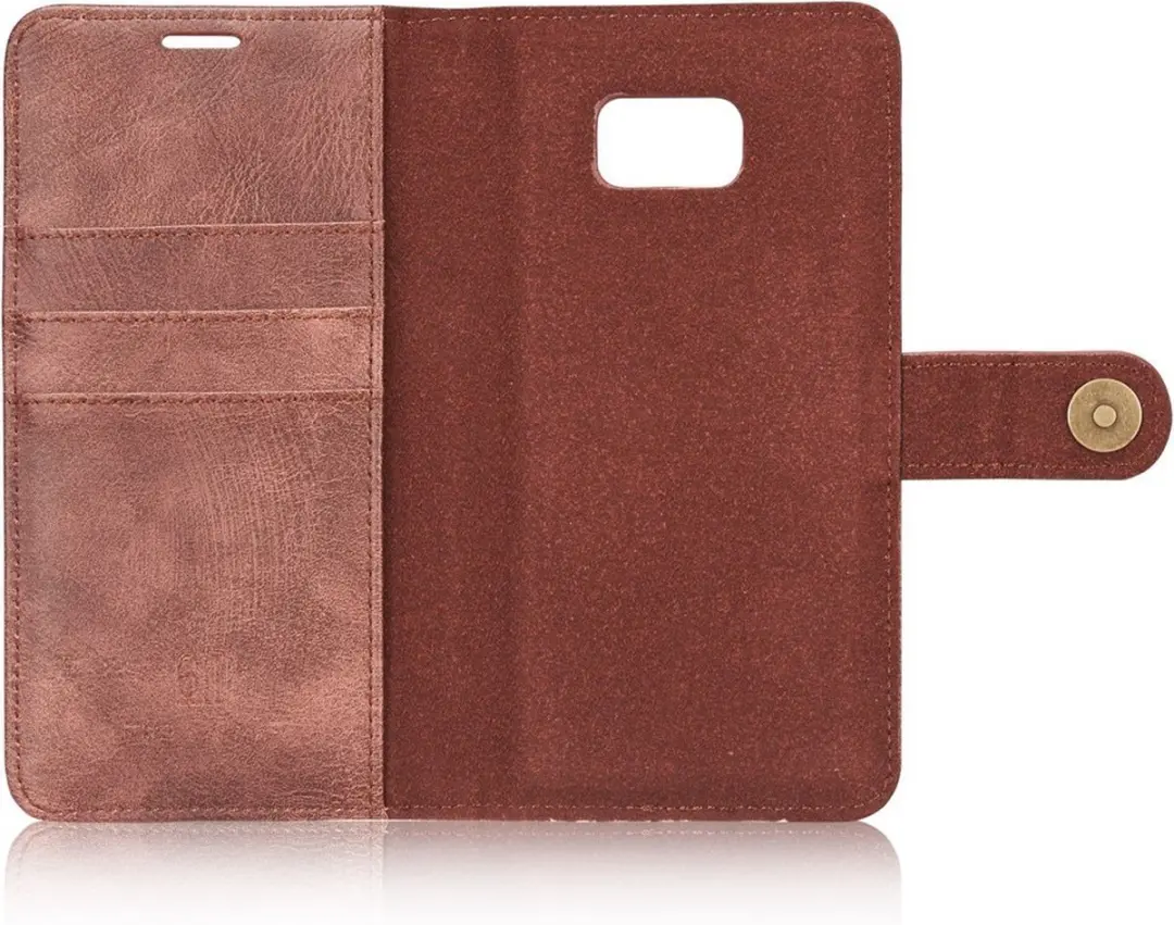 DG.MING Hoesje Samsung Galaxy S7 Edge 2-in-1 Book Case - Rood