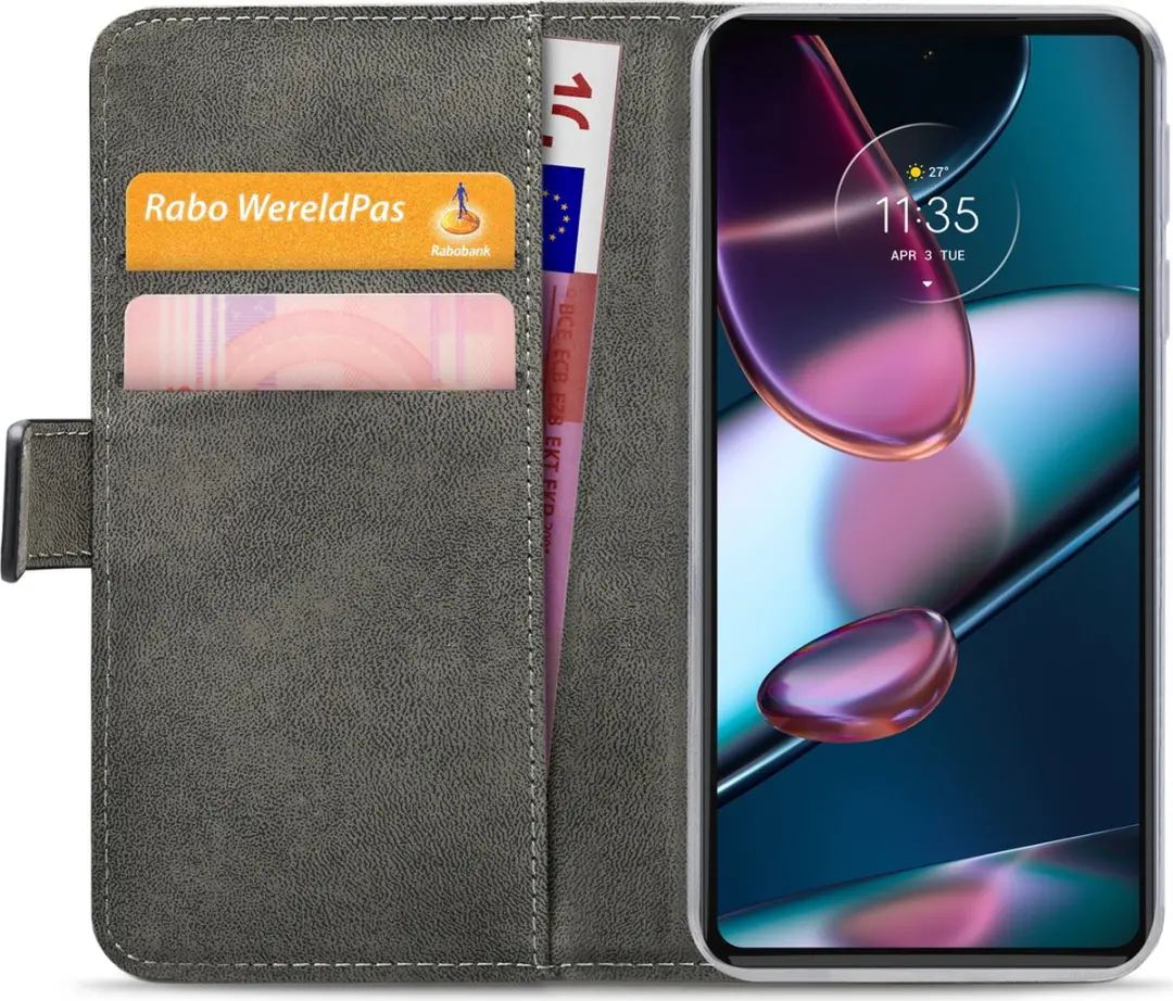Mobilize Classic Gelly Wallet Bookcase Motorola Edge X30 - Zwart