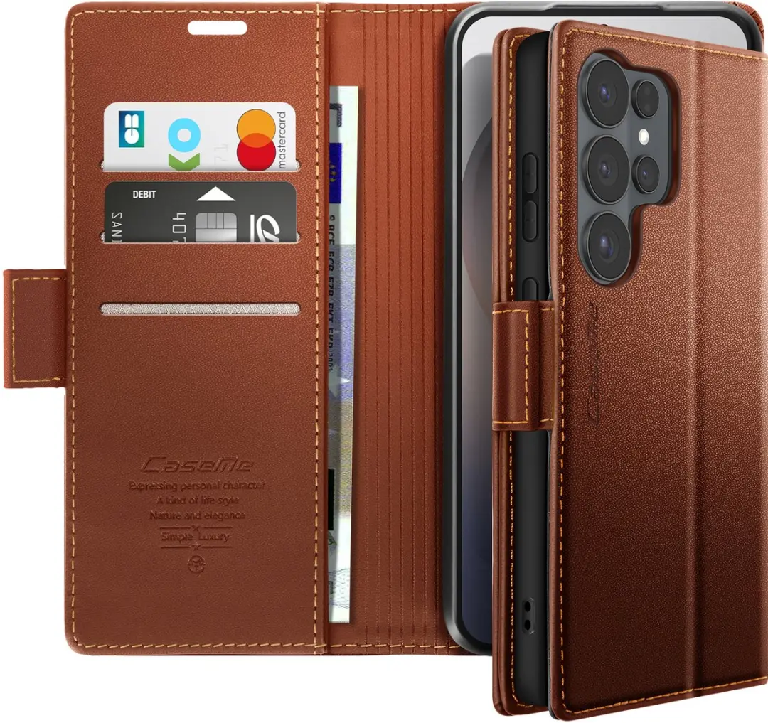 Caseme Etui Galaxy S26 Ultra Anti-RFID Donkerbruin