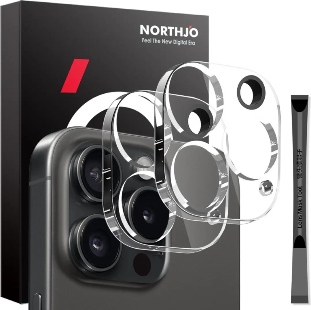 NORTHJO 9H Camera Lens Protector iPhone 16 Pro/Pro Max