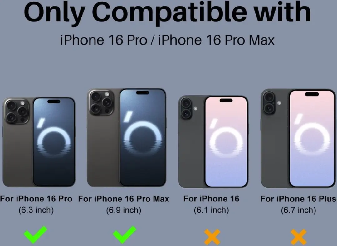NORTHJO 9H Camera Lens Protector iPhone 16 Pro/Pro Max - 2 Stuks - afbeelding 6 van 6