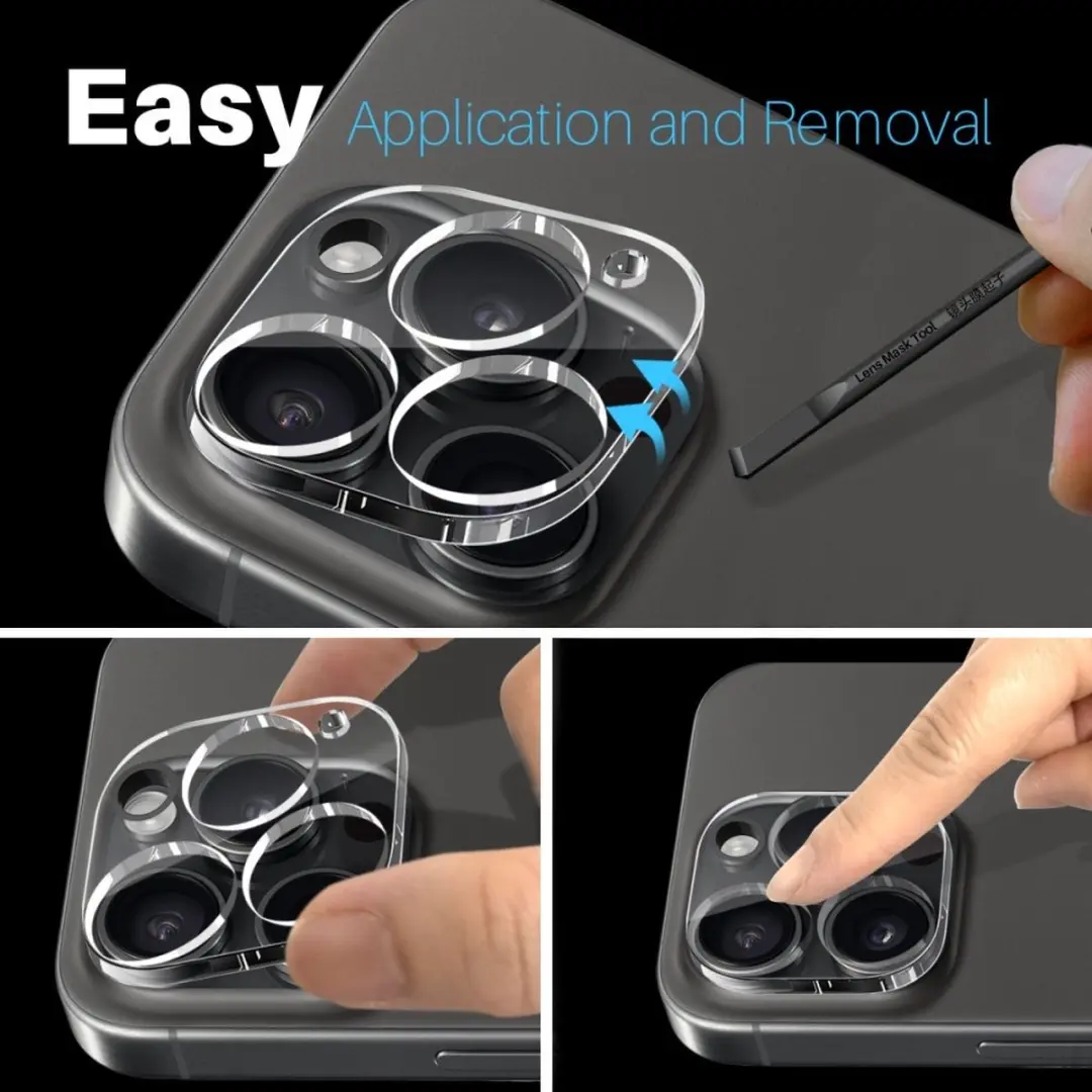 NORTHJO 9H Camera Lens Protector iPhone 16 Pro/Pro Max - 2 Stuks