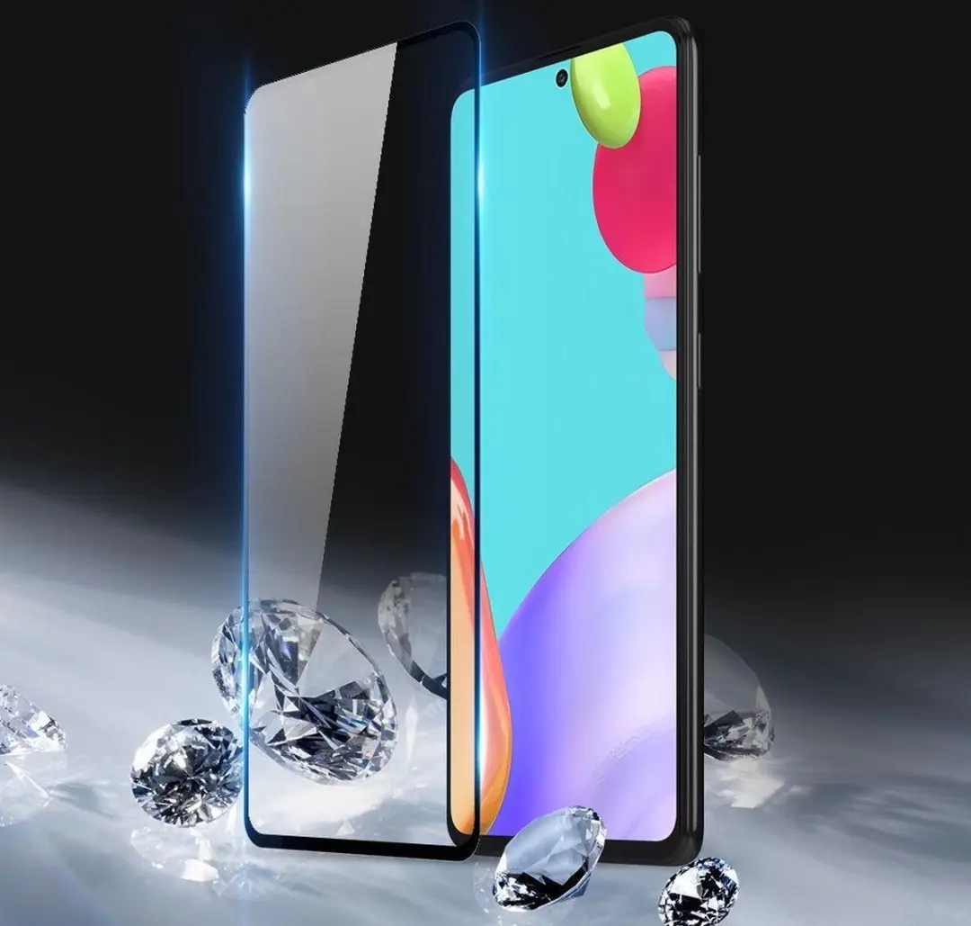 Dux Ducis Screen Protector Samsung Galaxy A53 - Volledig Tempered Glas - Zwart