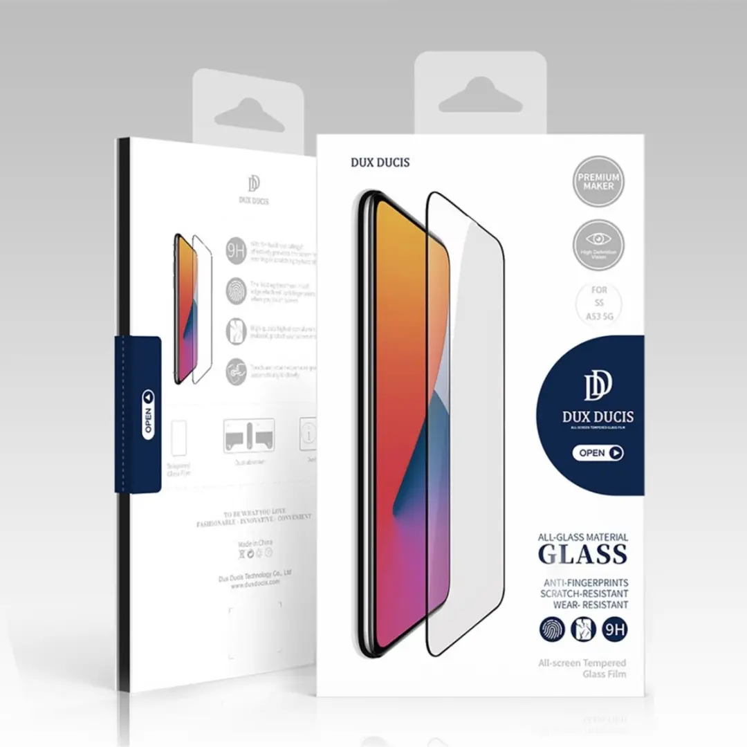 Dux Ducis Screen Protector Samsung Galaxy A53 - Volledig Tempered Glas - Zwart - afbeelding 6 van 6