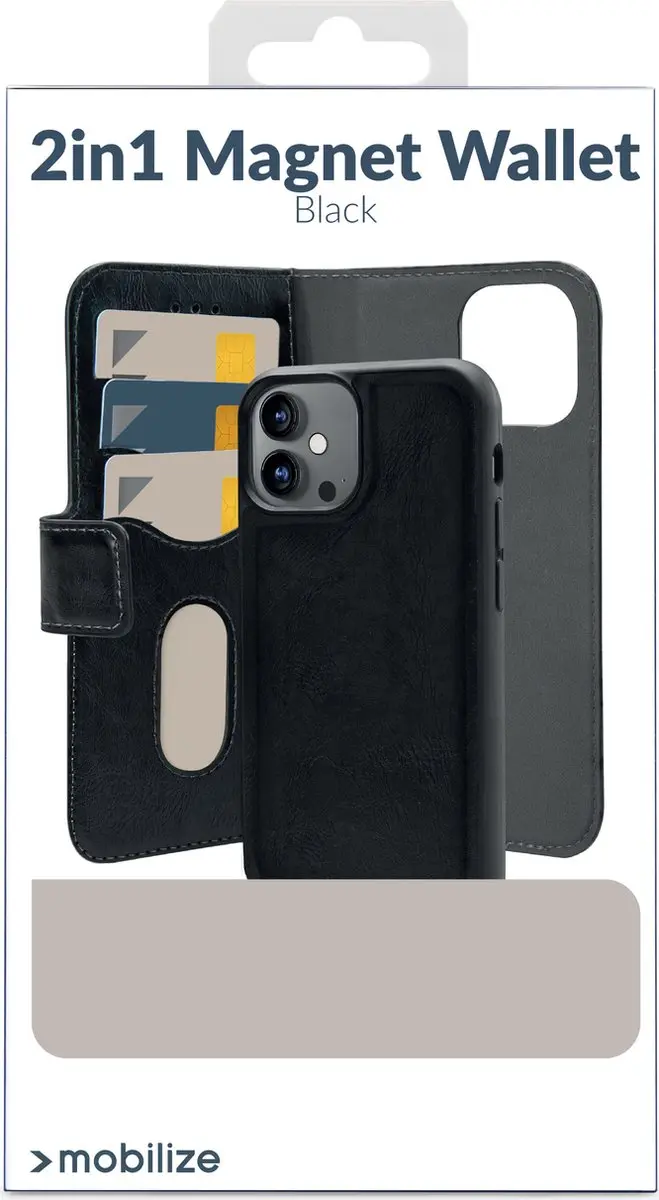 Mobilize Magnet Gelly Telefoonhoesje Samsung Galaxy A16 - 2in1 Bookcase - Zwart