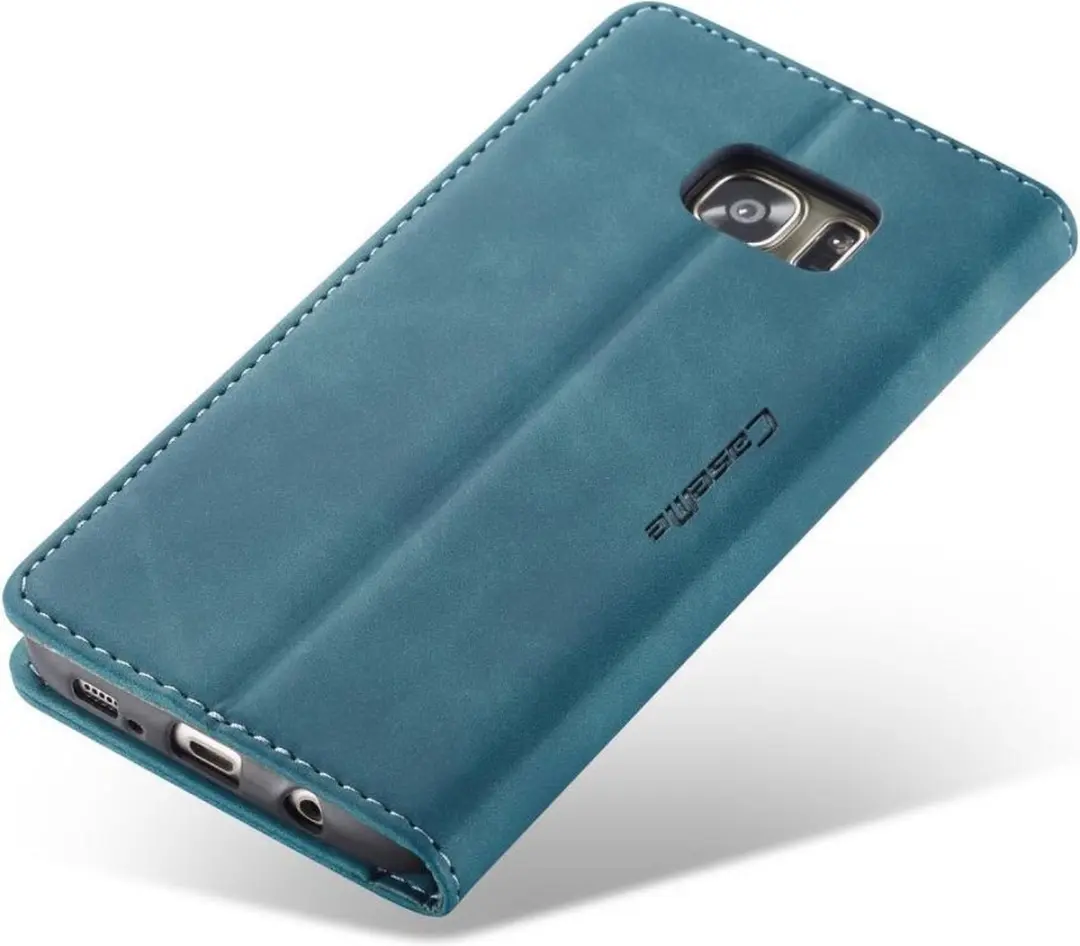 Caseme Book Case Samsung Galaxy S7 Edge - 2 Pasjes - Blauw