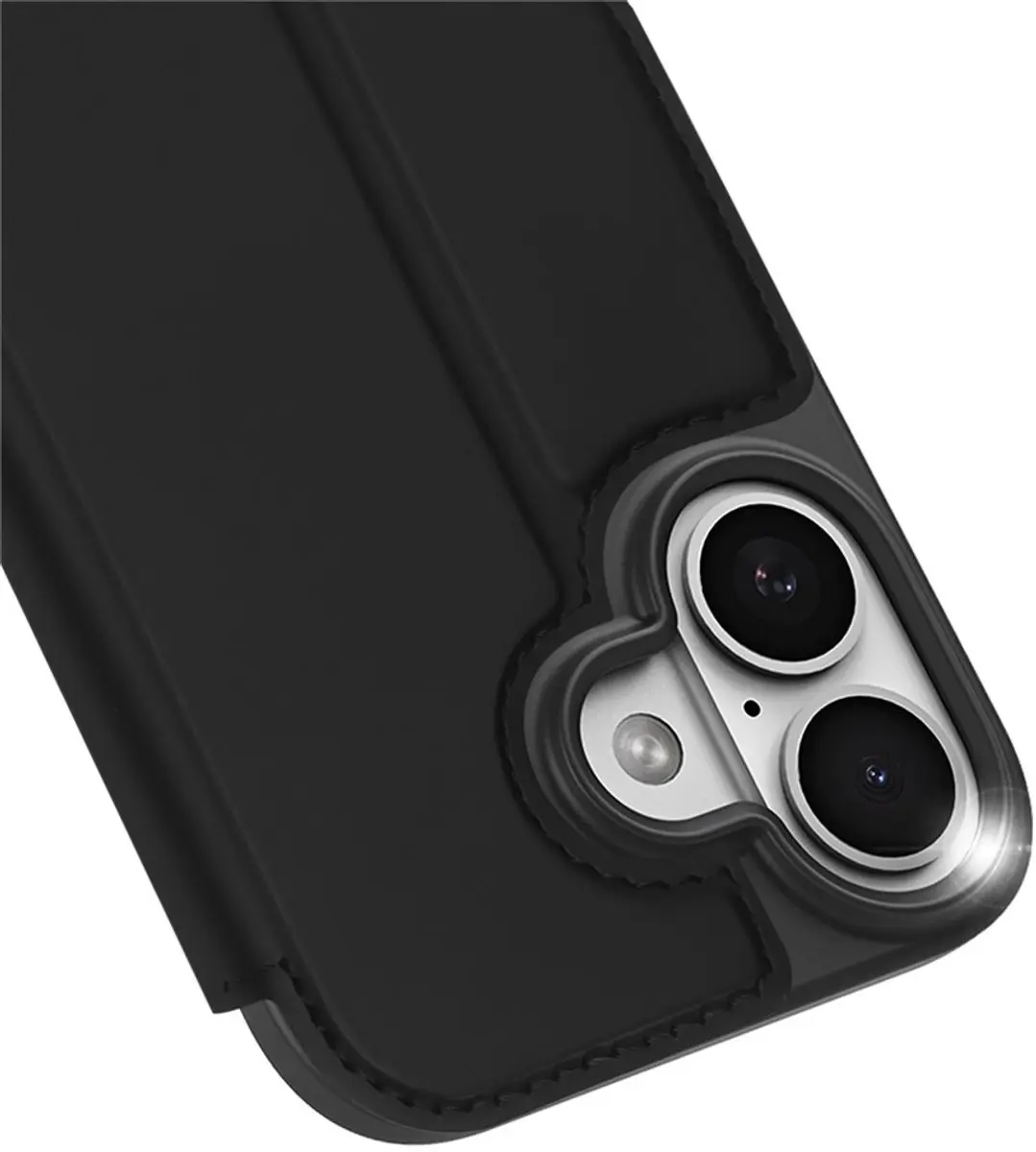 Dux Ducis iPhone 17 Slim Bookcase Hoesje - Zwart